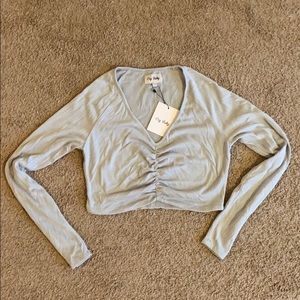Long sleeve crop top